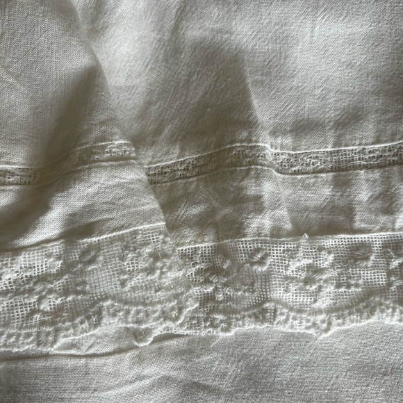 Zara White Lace-Trim Mini Dress - Picture 3 of 7